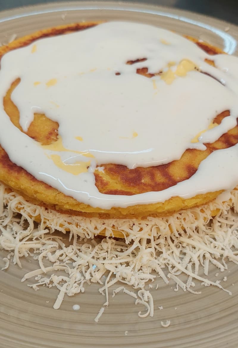 Cachapas de maíz fresco · detalle