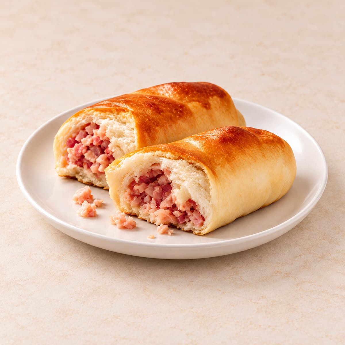 Cachitos met ham, spek & roomkaas
