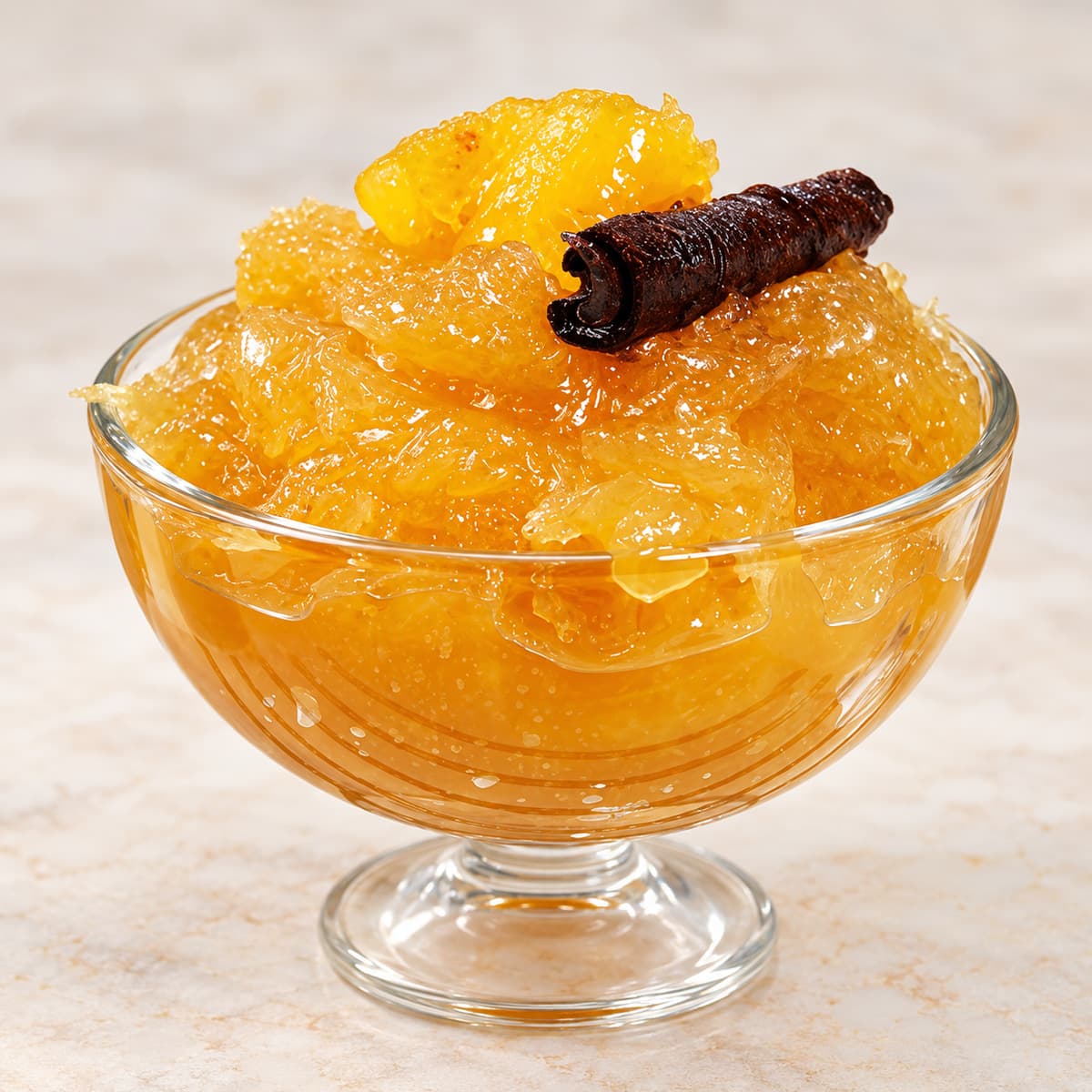 Dulce de Cabello de Ángel with pineapple