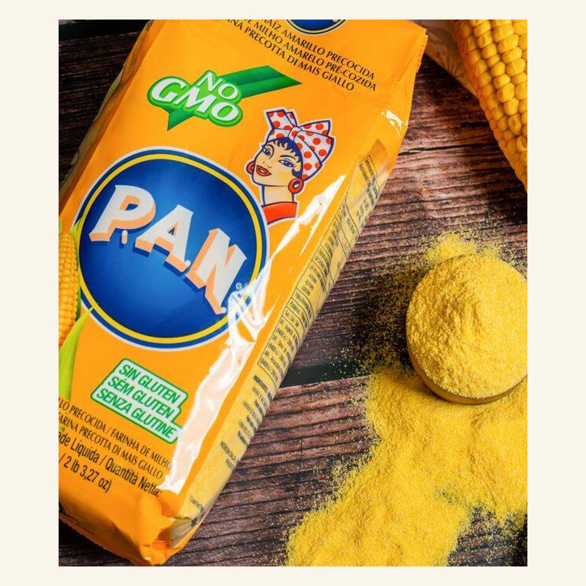 Harina de Maíz precocida P.A.N-Amarilla