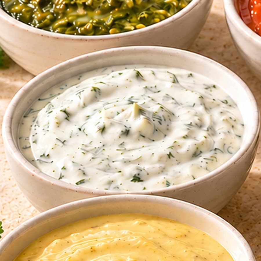 Salsa de ajo, yogur y cilantro 300 ml